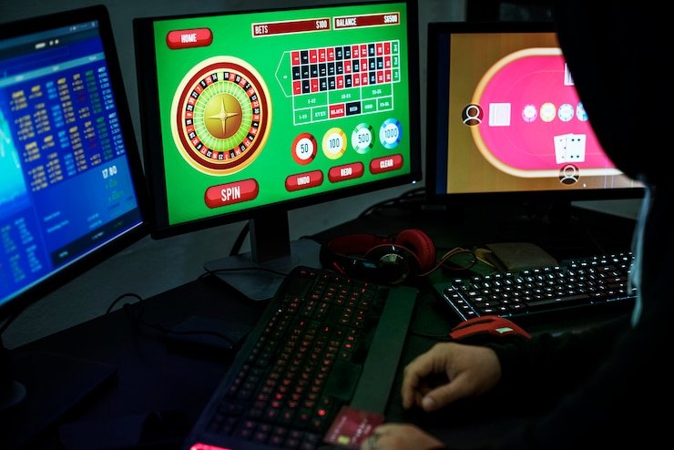 Pengguna mengelola pengaturan privasi dan kontrol data dengan fitur aman dari platform digital